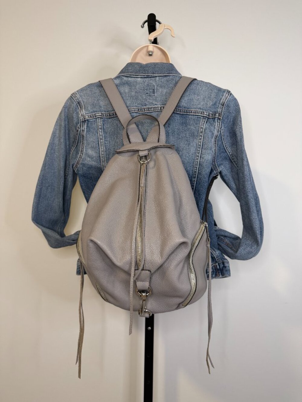 Rebecca Minkoff Gray Backpack Bags - Size OS